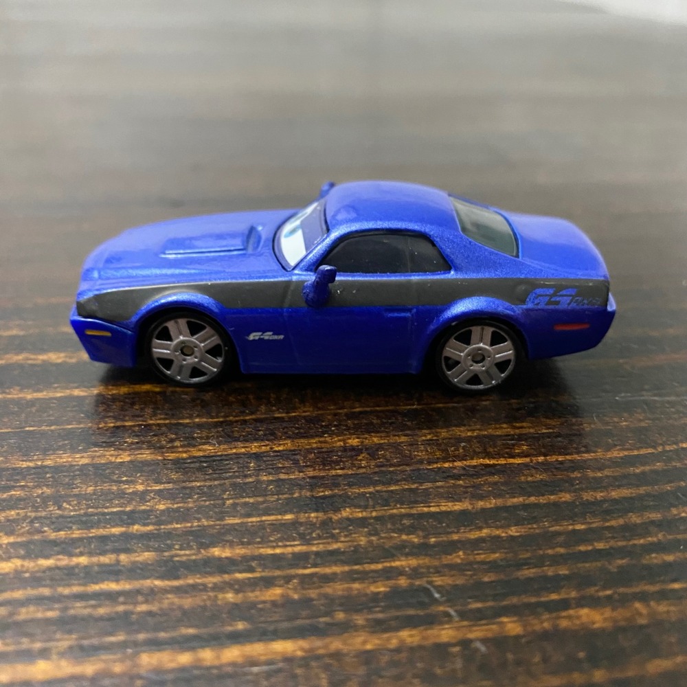 Disney Pixar Cars Rod Torque Redline Blue Diecast Muscle Car Mattel V2810 1:55 - Picture 4 of 6